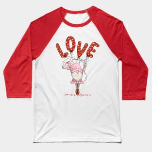 Valentine Gnome Baseball T-Shirt